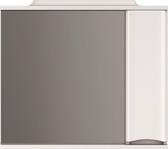 Зеркало-шкаф, 80 см, с подсветкой, правое, для мебели Like, цв.белый XX товар