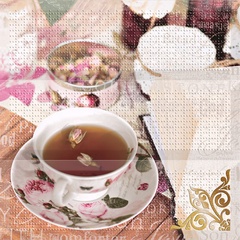 Composicion Tea Flowers KL|30x30