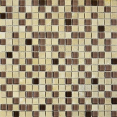 Мозаика Glass & Stone 2025 микс мраморбежевый-св.коричневый-коричневыйXX |30х30