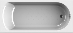 Ванна акриловая "Аврора", 1700х750x500 мм, БЕЗ каркаса, слива-перелива и панели, белая XX