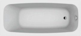 Ванна акриловая NELU 180x80, каркас в компл., без слива-перелива 051009, цв. белый ZZ