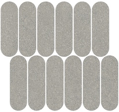 Декор Джиминьяно наборный серый матовый 30x32