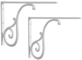 Кронштейн металлический цв.белый 38х24см, (2шт.), (для раковин арт.AR 864,874,824,834,854) Arcade ZZ