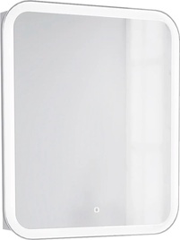 Зеркало-шкаф Монтре, 70x12,9x80 см с подсветкой, сенсор. управление,петли справа, ZZ