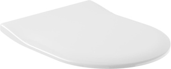 Сиденье для унитаза (тонкое Slimseat), с микролифтом, крепления в комплекте, (цв. R2 Star white), Subway 2.0