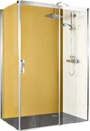 Дверь сдвижная 1200хh2000мм для бок.стенки, вход слева 476мм, неподв.сегм.,крепл.справа (пр.алюм.хр.эффт,ст.8мм прозр.ShowerGuard-Klarglas) MK 880 ZZ